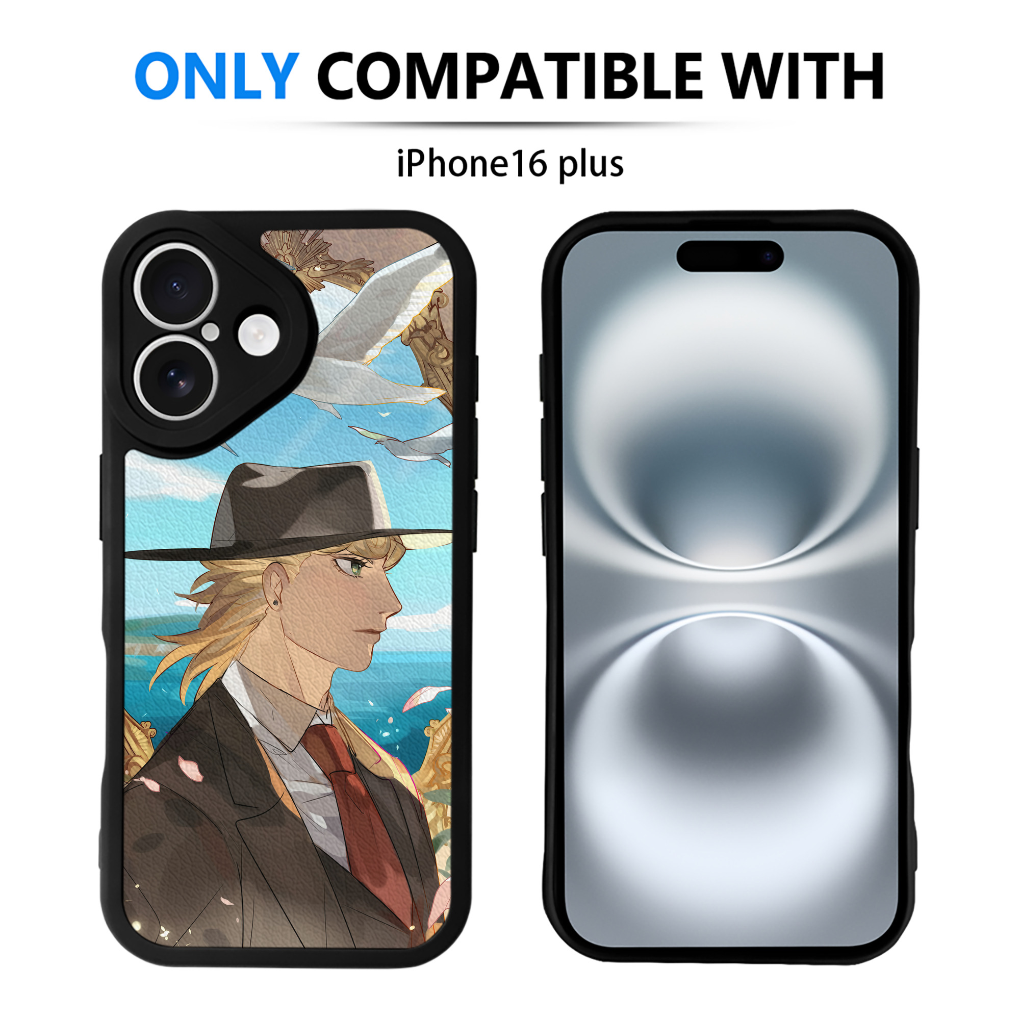 （画像用） ジョジョの奇妙な冒険 JoJo's Bizarre Adventure 【iPhone 16シリーズ対応】シリコンスマホケース（レザー調） 材質：シリコン